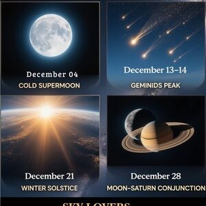 Astronomy Event PosterDecember is Such a Great Month to Look Toward the Sky!